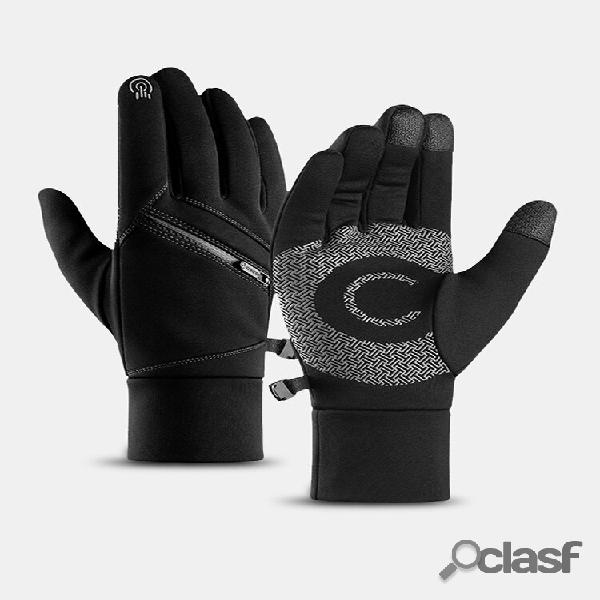 Uomo Plus Velluto con comoda tasca Full finger Outdoor