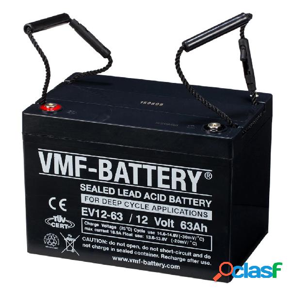 VMF Batteria AGM a Ciclo Profondo EV 12 V 63 Ah EV12-63