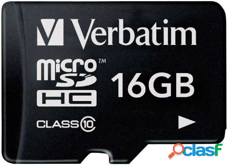 Verbatim Premium Scheda microSDHC 16 GB Class 10