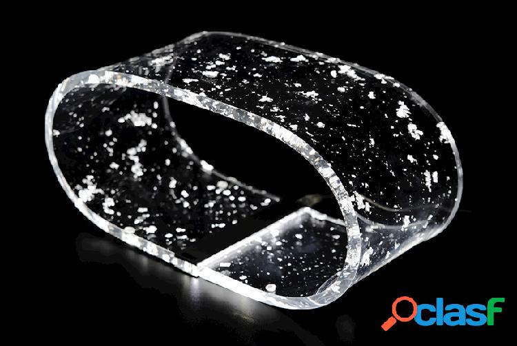 Vesta Lampada Future grande argento argento trasparente
