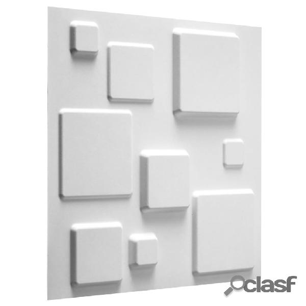 WallArt Pannelli a Parete 3D Squares Quadrati 12 pz GA-WA09