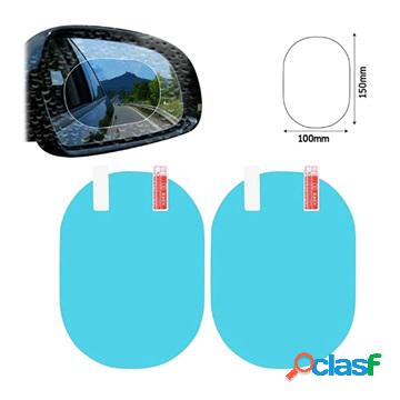 Waterproof Anti-Fog Car Rearview Mirror Cover - 2 Pcs.