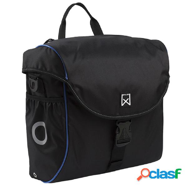 Willex Borsa Laterale per Bicicletta 19 L Nero e Blu 16002