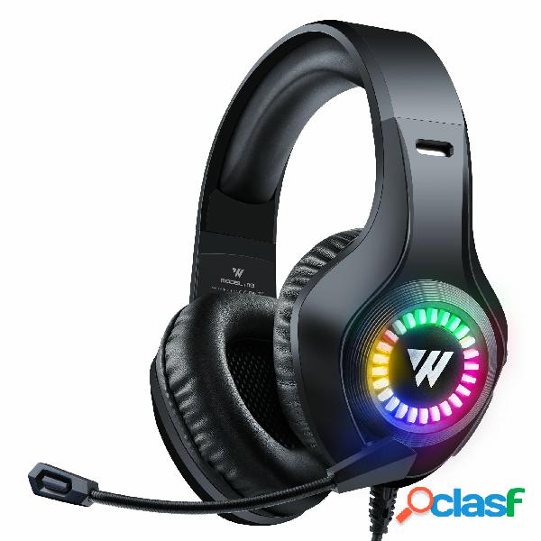 Wintory M3 Cuffie da gioco Stereo RGB Light 50mm Driver