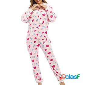 Women's 1 pc Pajamas Onesies Jumpsuits Simple Comfort Sweet