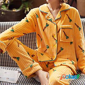 Womens 1 set Pajamas Sets Simple Fashion Comfort Plant Fruit