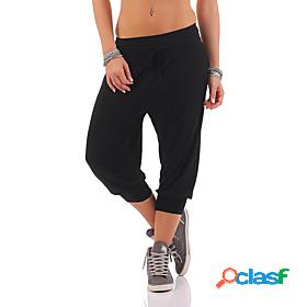 Womens Athletic Joggers Running Capri Pants Sweatshorts