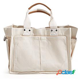 Womens Canvas Bag Tote Handbags Canvas Crossbody Bag Top