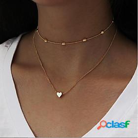 Womens Choker Necklace Chain Necklace Layered Thick Chain