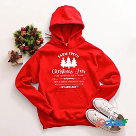 Womens Christmas Tree Hoodie Casual Christmas Hoodies