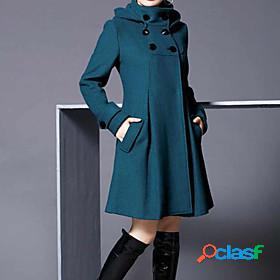 Womens Coat Cloak / Capes Fall Winter Street Daily Going out