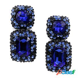 Women's Drop Earrings Dangle Earrings Sapphire Cubic