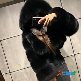 Womens Faux Fur Coat Fall Winter Spring Daily Outdoor