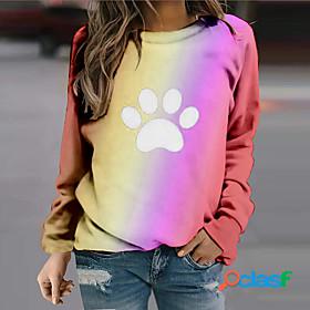 Women's Graphic Gradient Sweatshirt Pullover 3D Print 3D