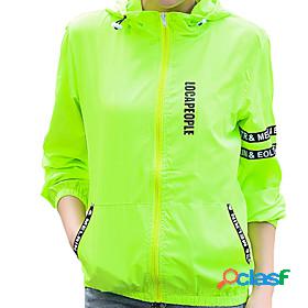 Womens Hoodie Jacket Hiking Skin Jacket Hiking Windbreaker