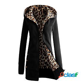 Women's Jacket Fall Winter Casual Daily Regular Coat Hooded