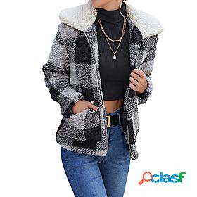 Womens Jacket Fall Winter Daily Regular Coat Warm Regular