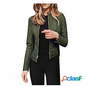 Womens Jacket Fall Winter Spring Street Daily Holiday