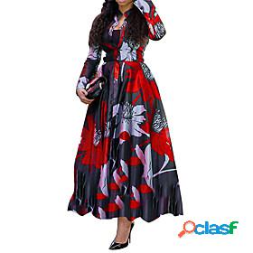 Womens Maxi long Dress A Line Dress Blue Fuchsia Green Red