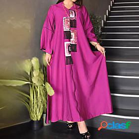 Womens Maxi long Dress A Line Dress Blue Fuchsia Yellow Long