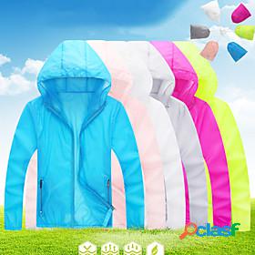 Womens Nylon Hiking Skin Jacket Hiking Windbreaker Summer