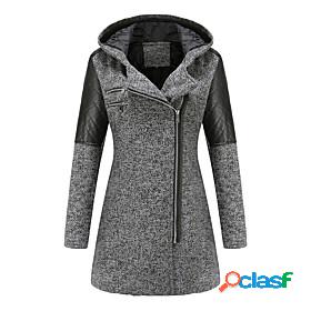 Womens Parka Winter Daily Regular Coat Windproof Warm