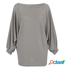 Womens Pullover Solid Colored Long Sleeve Sweater Cardigans