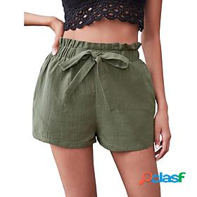 Womens Shorts Baggy Shorts Short Pants Micro-elastic Casual