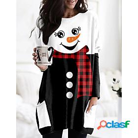 Womens T shirt Abstract Painting Plaid Graphic Color Block