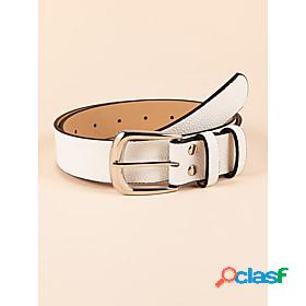 Womens Waist Belt White Party Street Dailywear Daily Belt