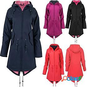 Womens Waterproof Hiking Jacket Rain Jacket Hiking Fleece