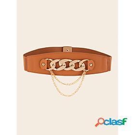 Women's Wide Belt Red Brown Dailywear Daily Holiday Date