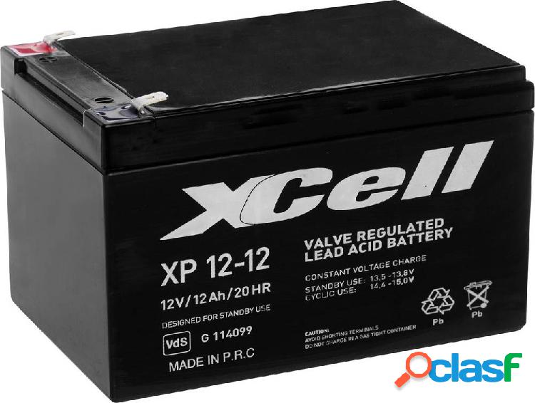 XCell XP1212 XCEXP1212 Batteria al piombo 12 V 12 Ah