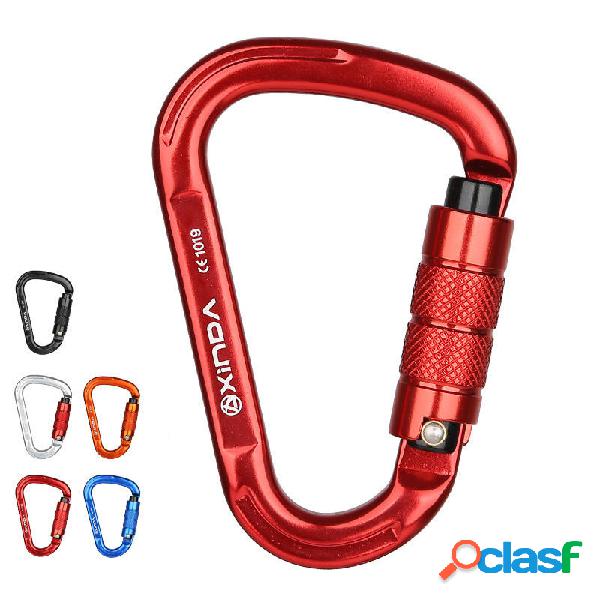 XINDAXD-9616KTLLegadialluminioa forma di D Moschettone 9KN