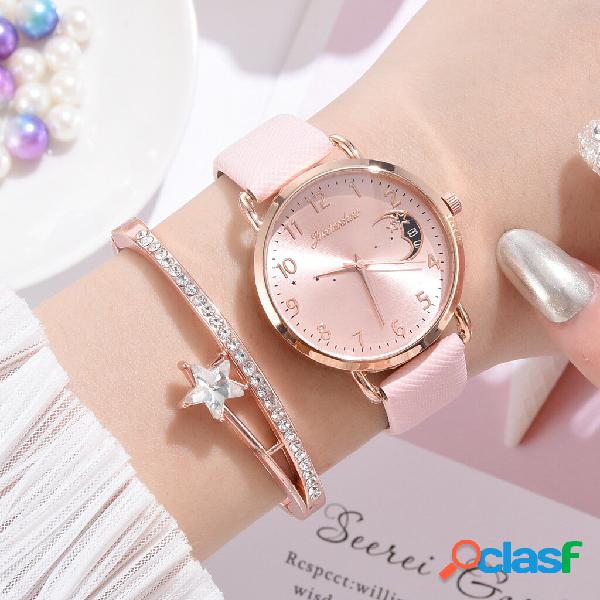 XR4379 Elegante lusso 2 pezzi Set di orologi da donna con