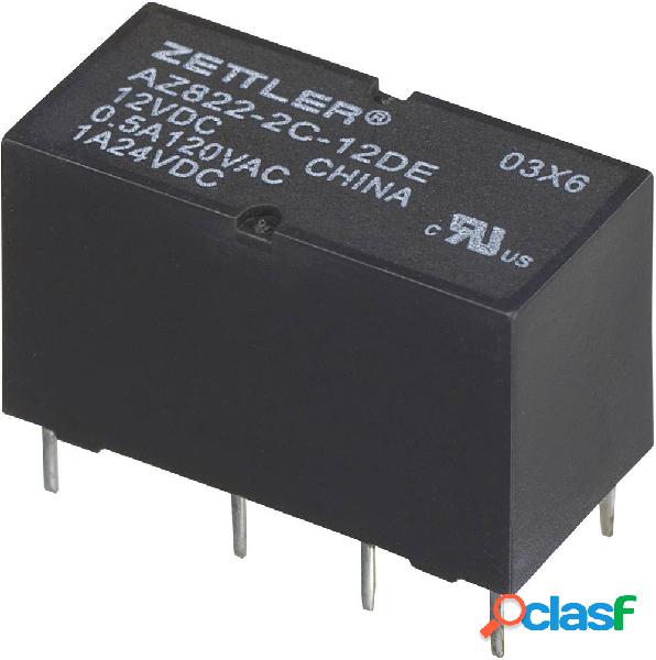 Zettler Electronics AZ822-2C-12DSE Relè per PCB 12 V/DC 2 A