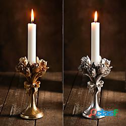 candela in resina in stile europeo 1pc portacandele a forma