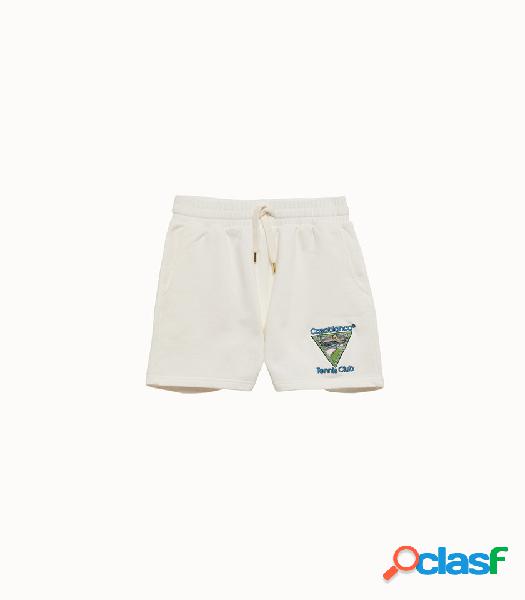 casablanca shorts tennis in felpa di cotone