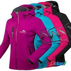 cikrilan giacca softshell da donna resistente allacqua con