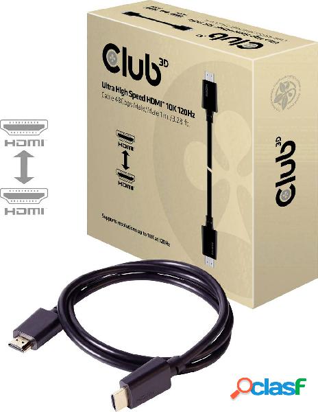 club3D HDMI Cavo Spina HDMI-A, Spina HDMI-A 1.00 m Nero