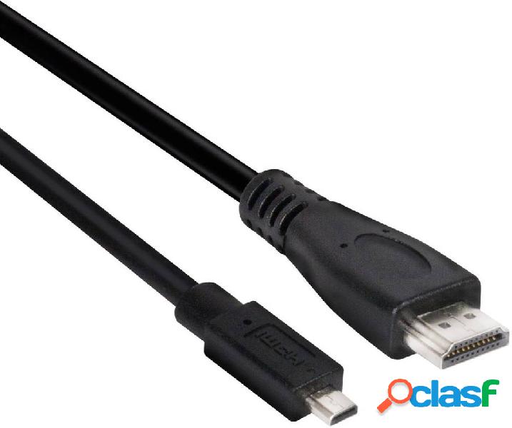 club3D HDMI Cavo Spina HDMI Micro-D, Spina HDMI-A 1.00 m