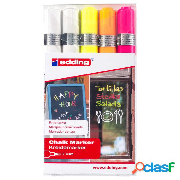 edding Pennarelli a Gesso 5 pz Multicolore 4095