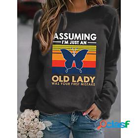 hotkey womens sweatshirt old lady was your first mistake
