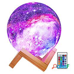 luna lamp night light galaxy lamp 16 colori led 3d star luce