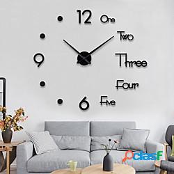 orologio da parete moda fai da te plastica metallo acrilico