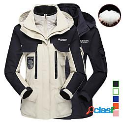 piumino da donna escursionismo giacche 3-in-1 giacca da sci