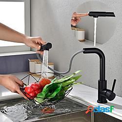 rubinetto lavello da cucina in stile moderno nero maniglia