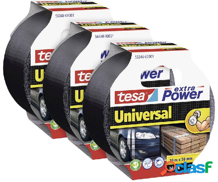 tesa extra Power® UNIVERSAL 56348 Nastro in tessuto Nero (L