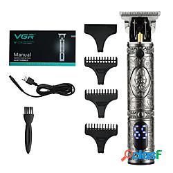 vgr t9 usb ricaricabile calvo tagliacapelli elettrico