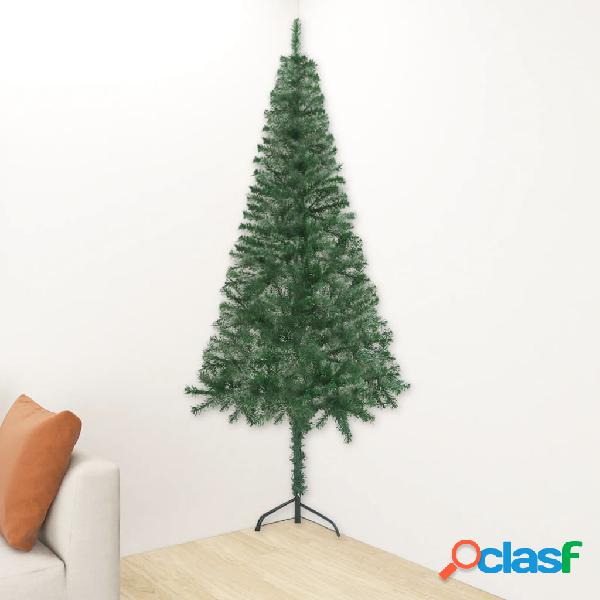 vidaXL Albero di Natale Artificiale ad Angolo con Supporto